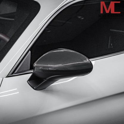MAX CARBON Performance real dry carbon replacement mirror caps for Porsche 718 982 Boxster Cayman