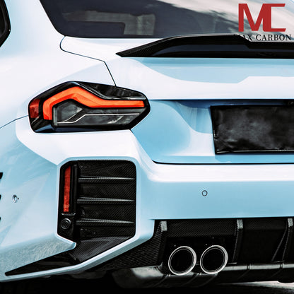 MAX CARBON Performance Rear Sills Rear Add-On Sticker On ADD-ON for BMW G87 M2