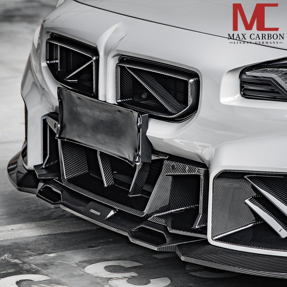 MAX CARBON Dry Carbon Grille Kidney Replacement Grille suitable for BMW M2 G87 incl. LCI SQ Style 