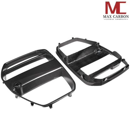MAX CARBON Performance dry carbon front radiator grille kidney grille for BMW M3 M4 G80 G81 G82 G83