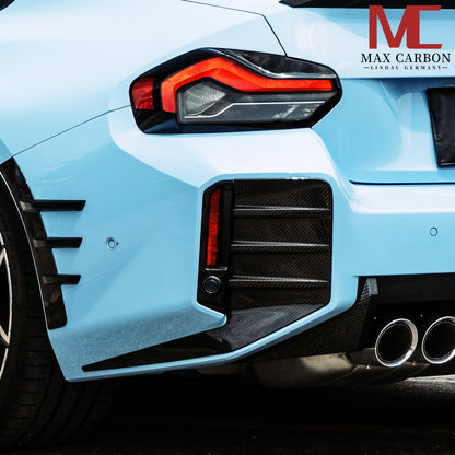 MAX CARBON Performance Rear Sills Rear Add-On Sticker On ADD-ON for BMW G87 M2