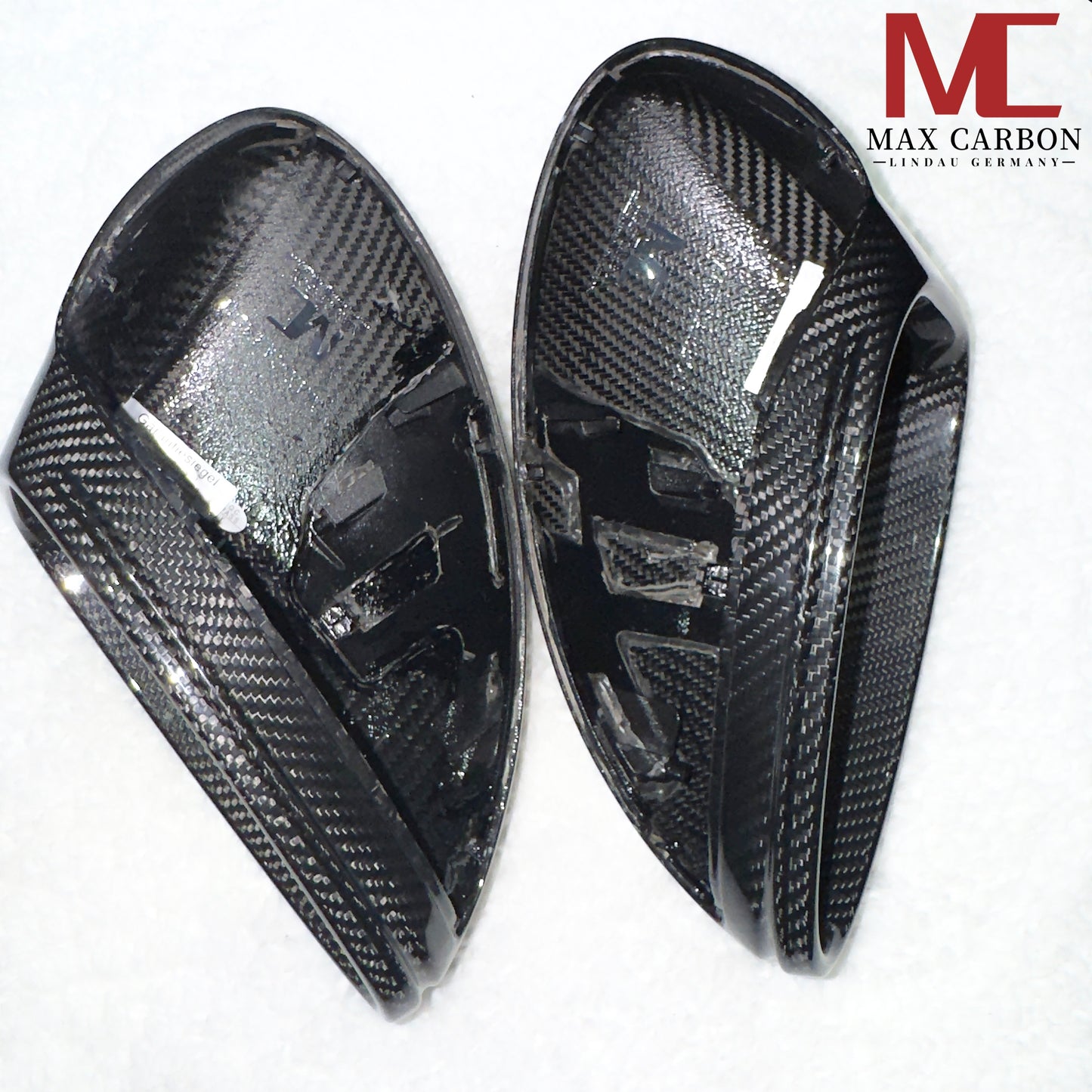 MAX CARBON Performance real dry carbon replacement mirror caps for Porsche 718 982 Boxster Cayman