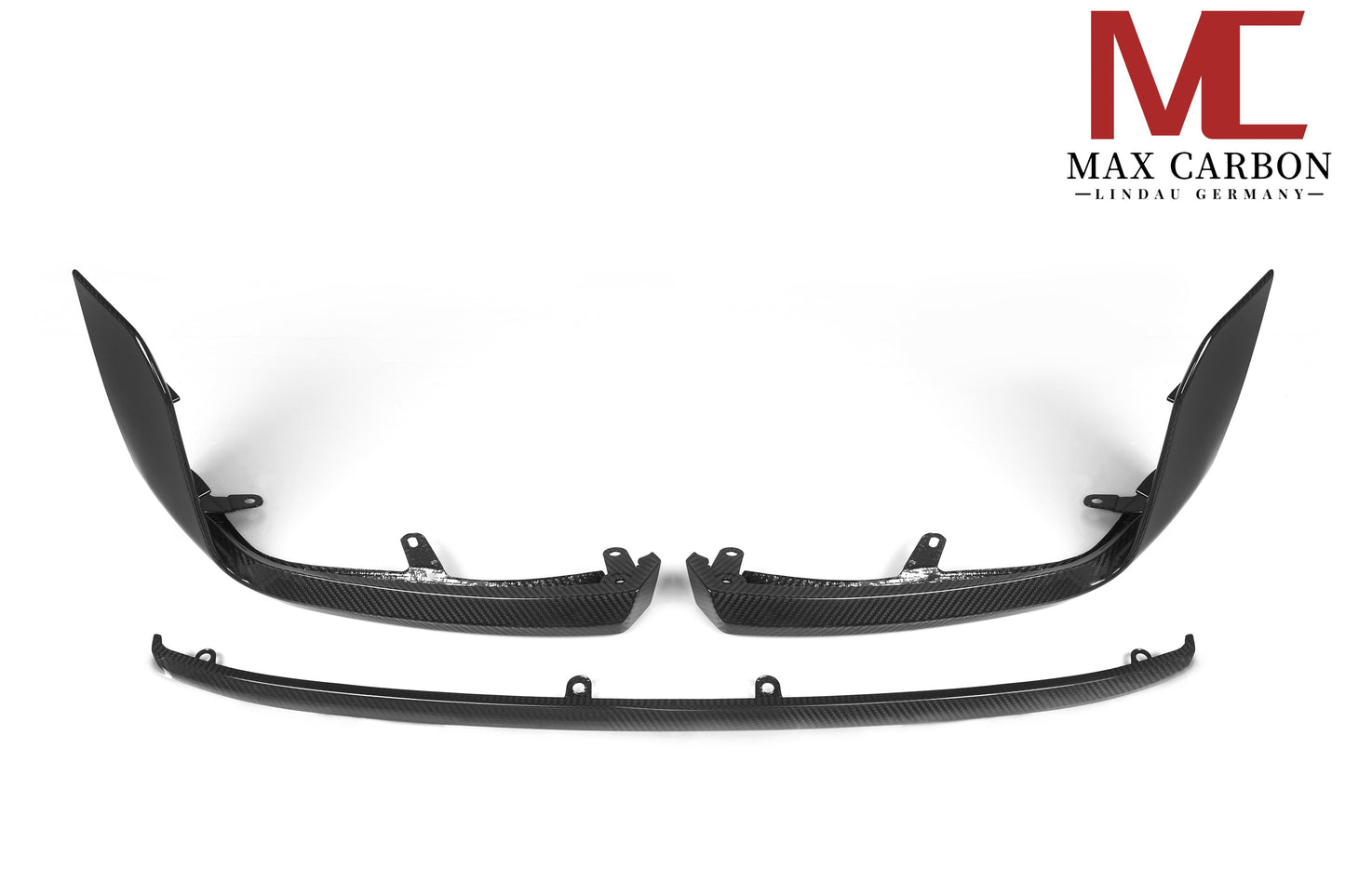 MAX CARBON Performance Real Dry Carbon Full Carbon Front Attachment Front Lip 3 Parts Set Suitable for BMW M2 G87
