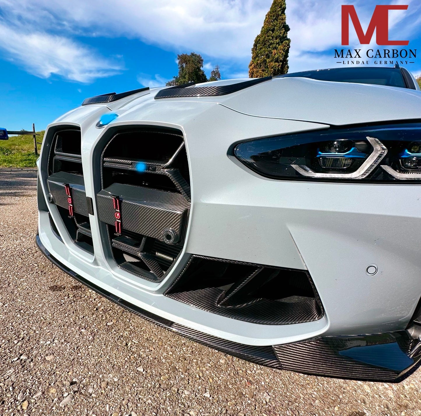 MC MAX CARBON Dry Carbnm front attachment front lip set lightweight for BMW G80 G81 G82 G83 M3 M4 