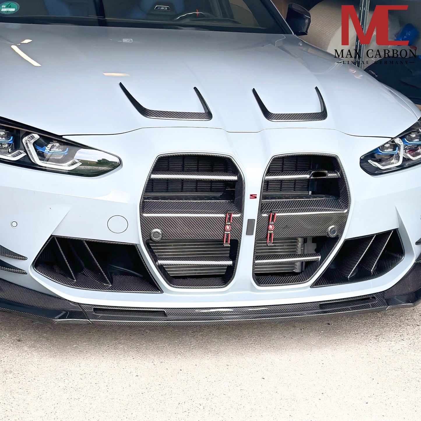 MAX CARBON Dry Carbon Prepreg Performance 2 Grille Air Intake Replacement for BMW M3 M4 G80 G81 G82 G83 