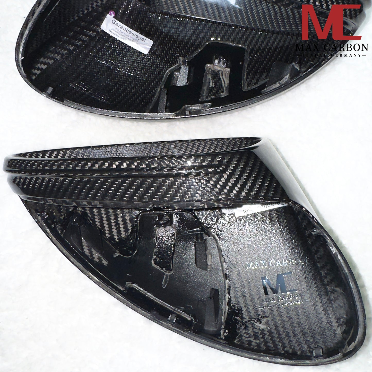 MAX CARBON Performance real dry carbon replacement mirror caps for Porsche 718 982 Boxster Cayman
