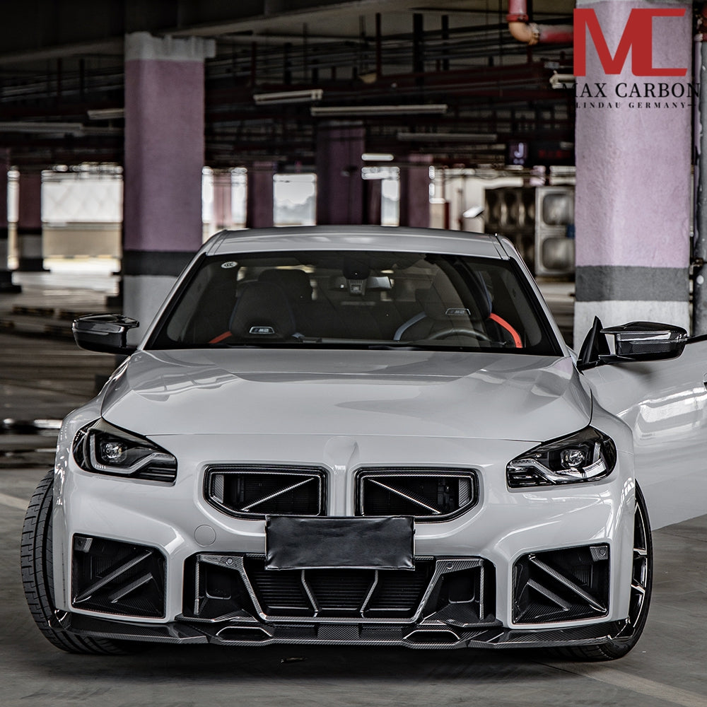 MAX CARBON Dry Carbon Grille Kidney Replacement Grille suitable for BMW M2 G87 incl. LCI SQ Style 
