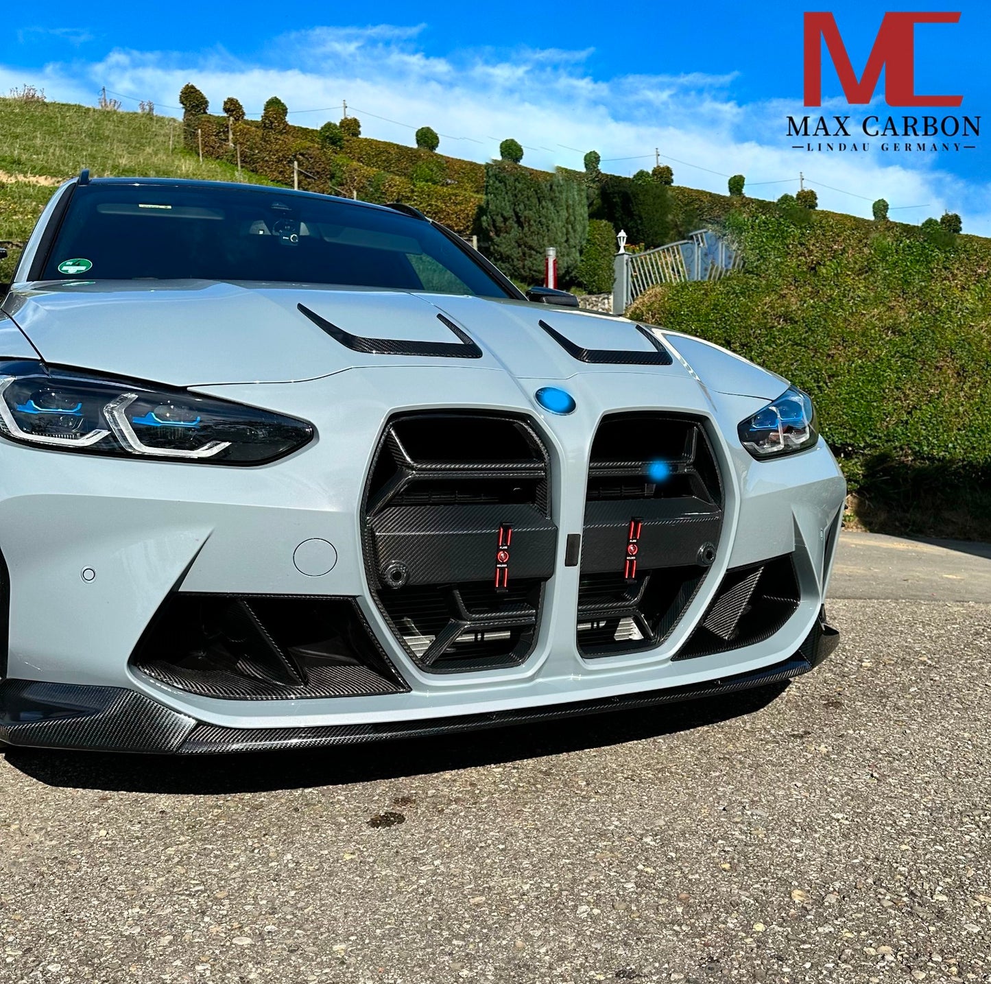 MC MAX CARBON Dry Carbnm front attachment front lip set lightweight for BMW G80 G81 G82 G83 M3 M4 