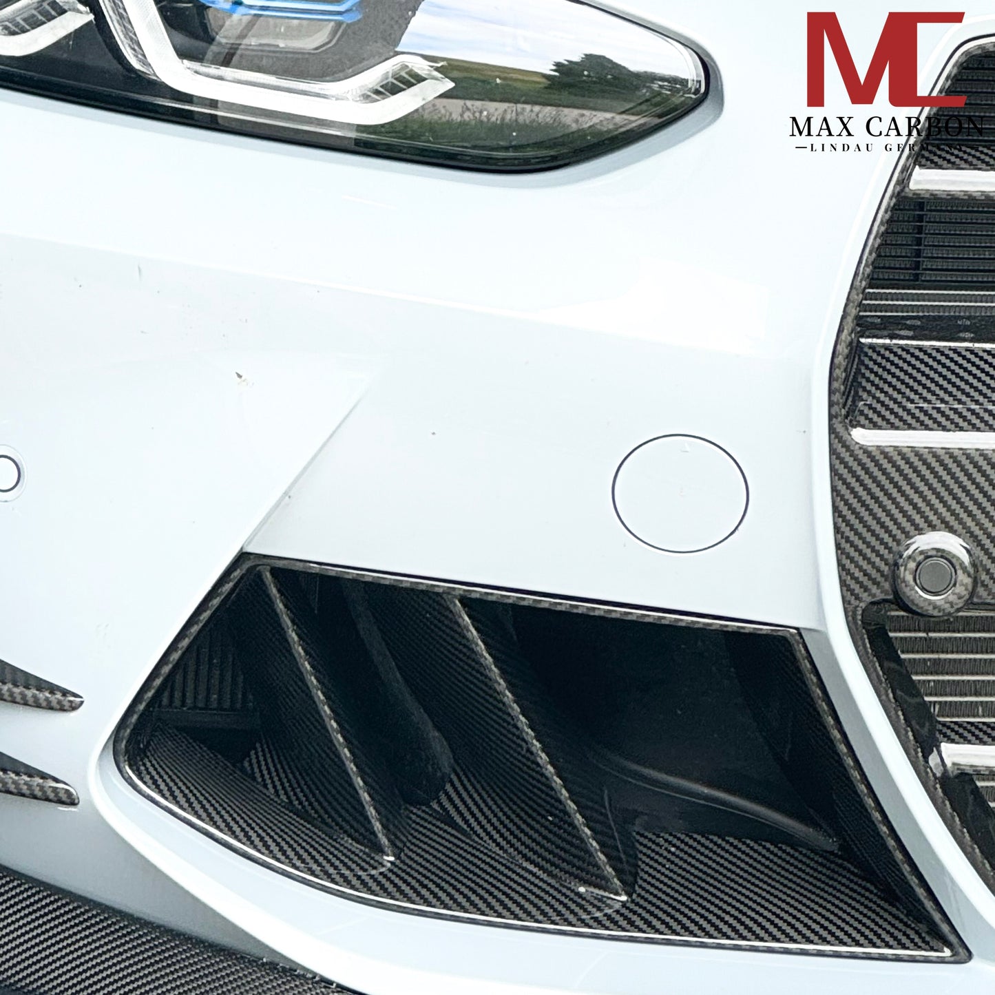 MAX CARBON Dry Carbon Prepreg Performance 2 Grille Air Intake Replacement for BMW M3 M4 G80 G81 G82 G83 