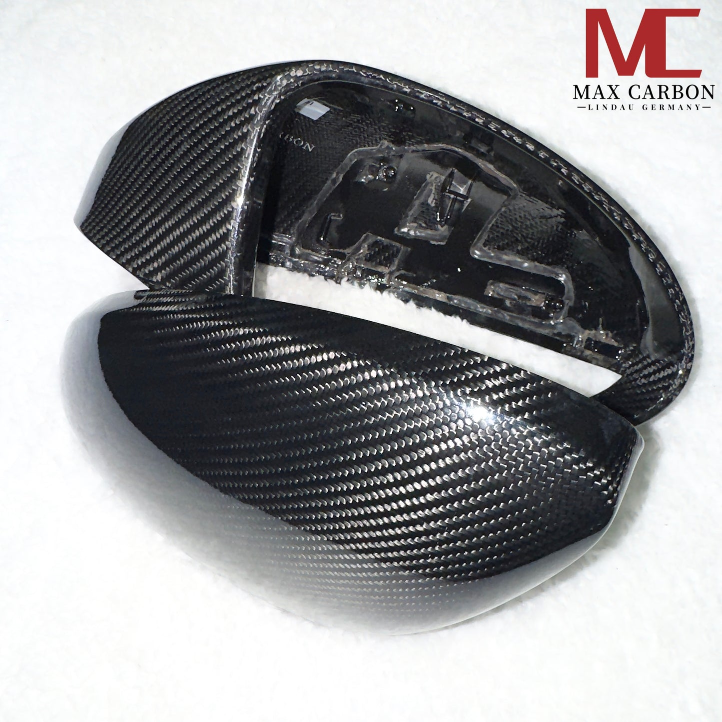 MAX CARBON Performance real dry carbon replacement mirror caps for Porsche 718 982 Boxster Cayman