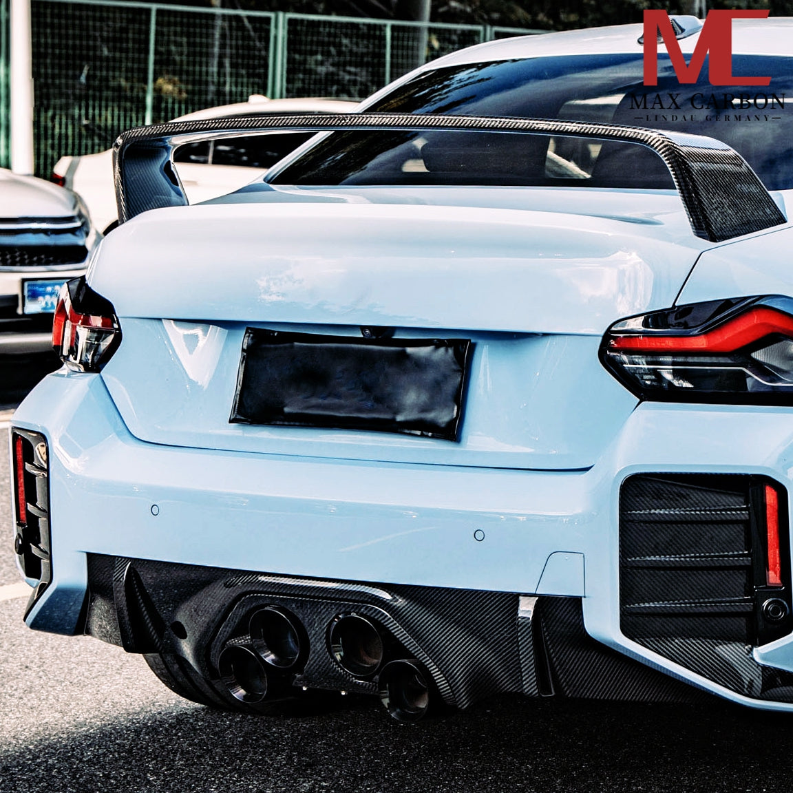 MAX CARBON PERFORMANCE rear diffuser and center trim fits for BMW M2 G87 incl. LCI 