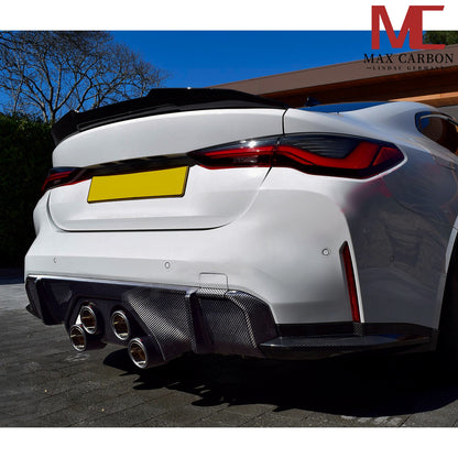 MAX CARBON PERFORMANCE Rear Diffuser and Center Trim fits for BMW M3 G80 G81 M4 G82 G83 