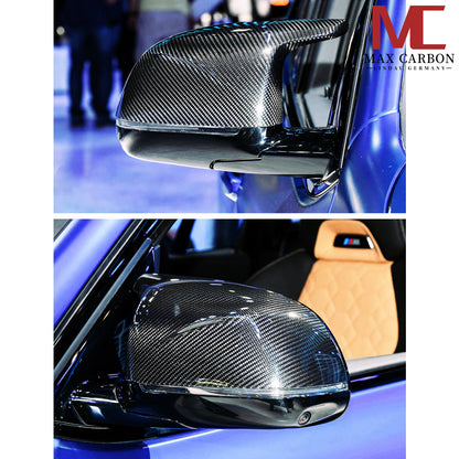 MC MAX CARBON Performance replacement mirror caps for BMW X3M F97 X4M F98 X5M F95 X6M F96 