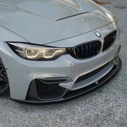 MC Dry Carbon Prepreg Performance Set Front Upper Spoiler Attachment for BMW M3 F80 M4 F82 F83 