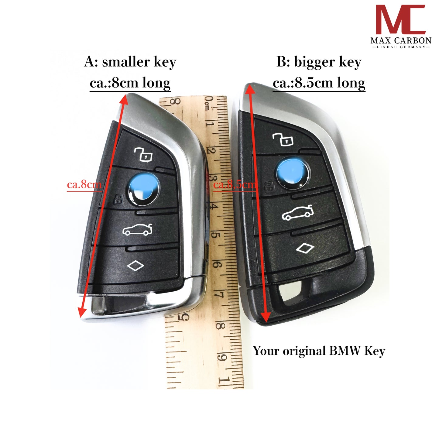 MAX CARBON Premium Key Cover Case for BMW F40 F44 F48 F39 F48 G20 G21 G22 G23 G26 G80 G81 G82 G83 G30 G31 G32 G01 G02 G05 G06 G07 
