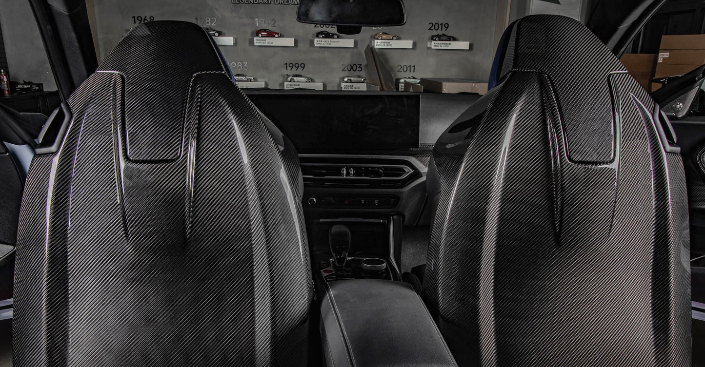 MAX CARBON Performance Seat Cover Set for BMW M2 G87 M4 G82 G83