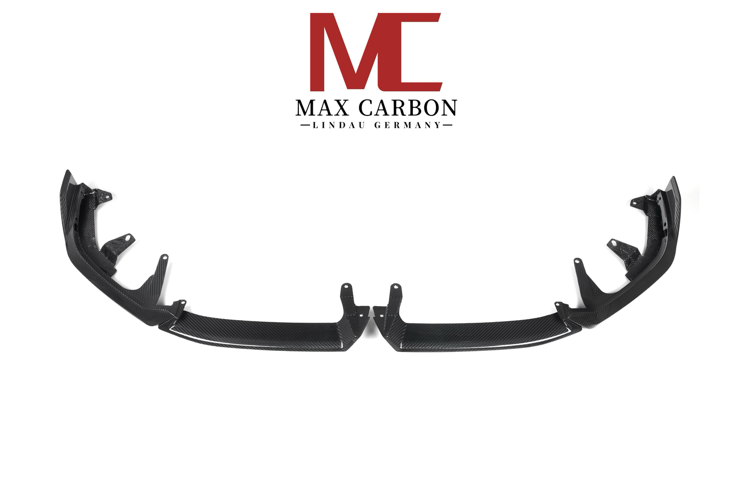 Fixation avant de lèvre avant préimprégnée de carbone sec MC MAX CARBON pour BMW série 5 G60 G61
