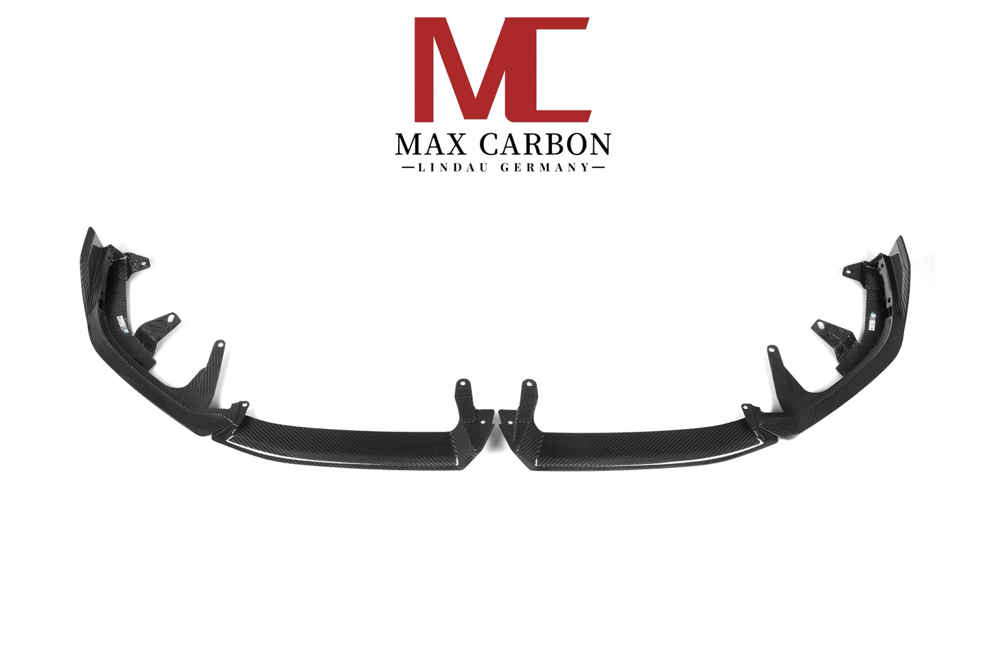 Fixation avant de lèvre avant préimprégnée de carbone sec MC MAX CARBON pour BMW série 5 G60 G61
