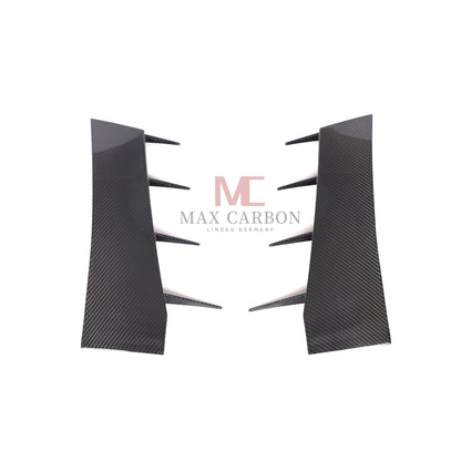MC MAX CARBON DRY CARBON Prepreg For Audi R8 Carbon Front Bumper Canards AERO FLAPS AUDI R8 4S before LCI 