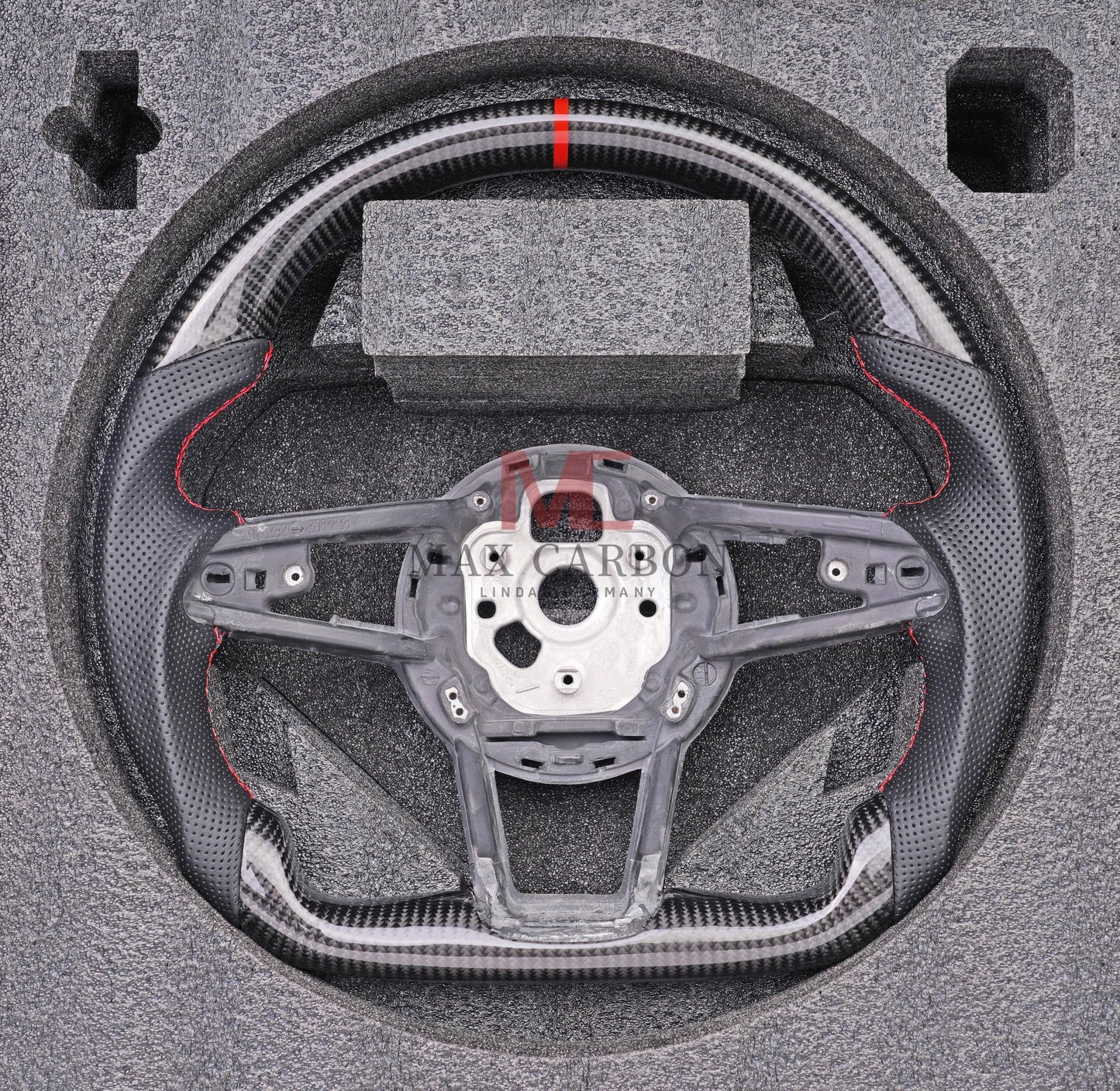 MC MAX CARBON Performance Volant de remplacement en carbone sec brillant pour Audi R8 4S