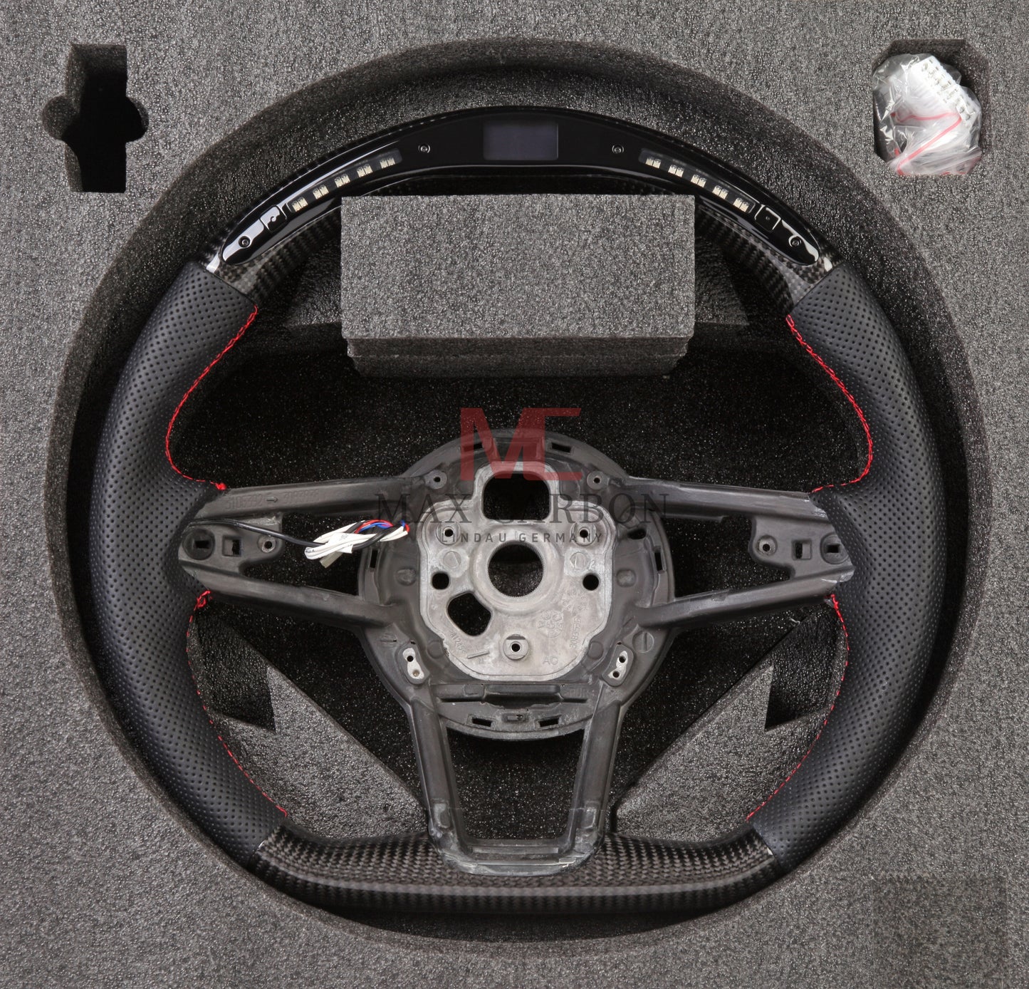 MC MAX CARBON Performance Dry Carbon Smart Steering Wheel LED Sport for Audi R8 4S