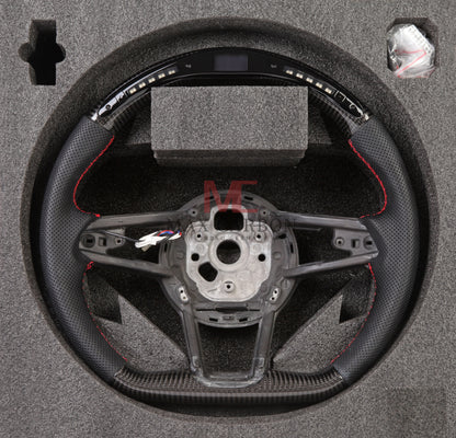 MC MAX CARBON Performance Dry Carbon Smart Steering Wheel LED Sport for Audi R8 4S