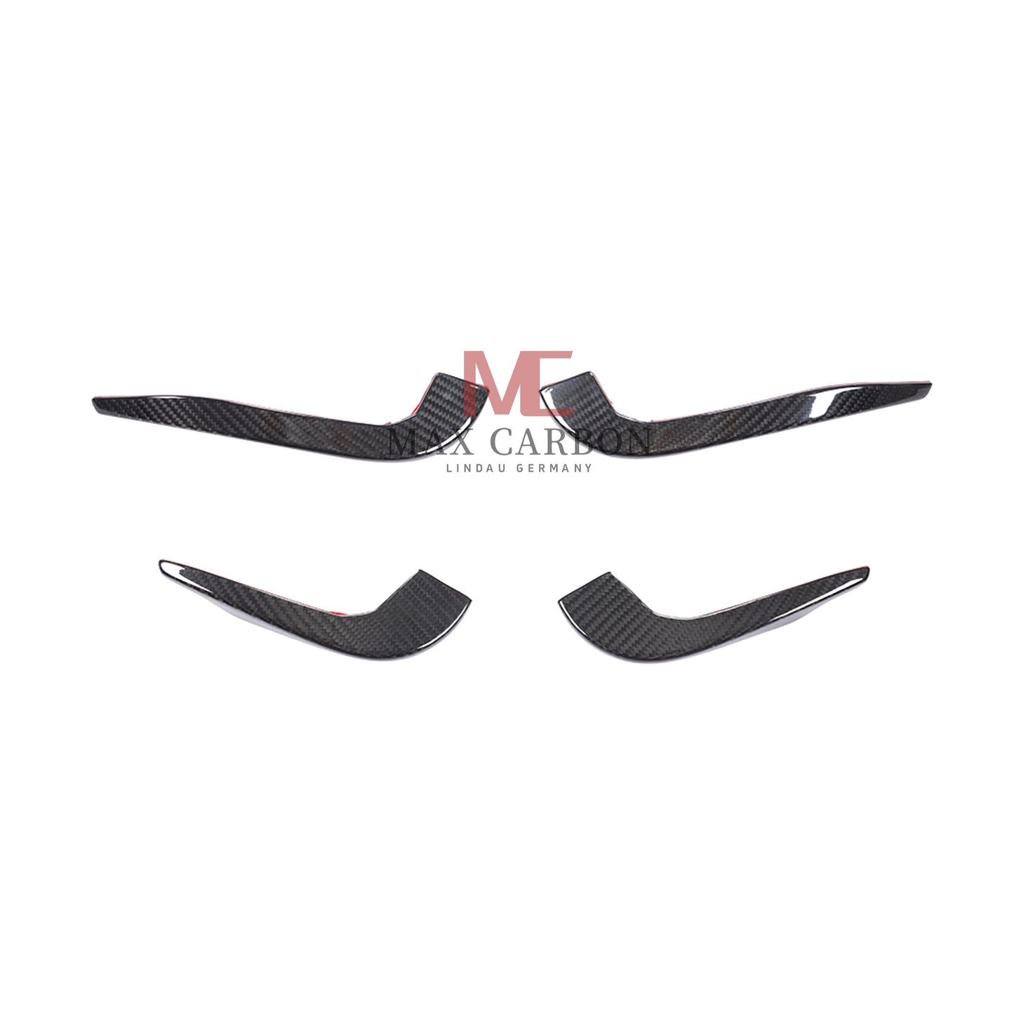 MC Performance Dry Carbon AERO FLICKER Flaps Front canards attachment for AUDI RS3 8V 