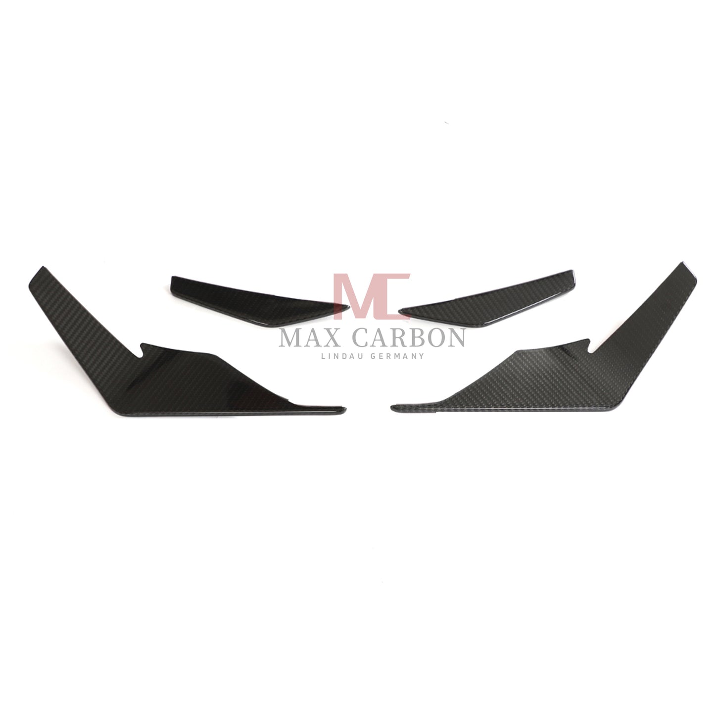 Canards MC MAX CARBON DRY CARBON Performance AERO FLICKER FLAPS sur mesure pour Audi R8 4S 