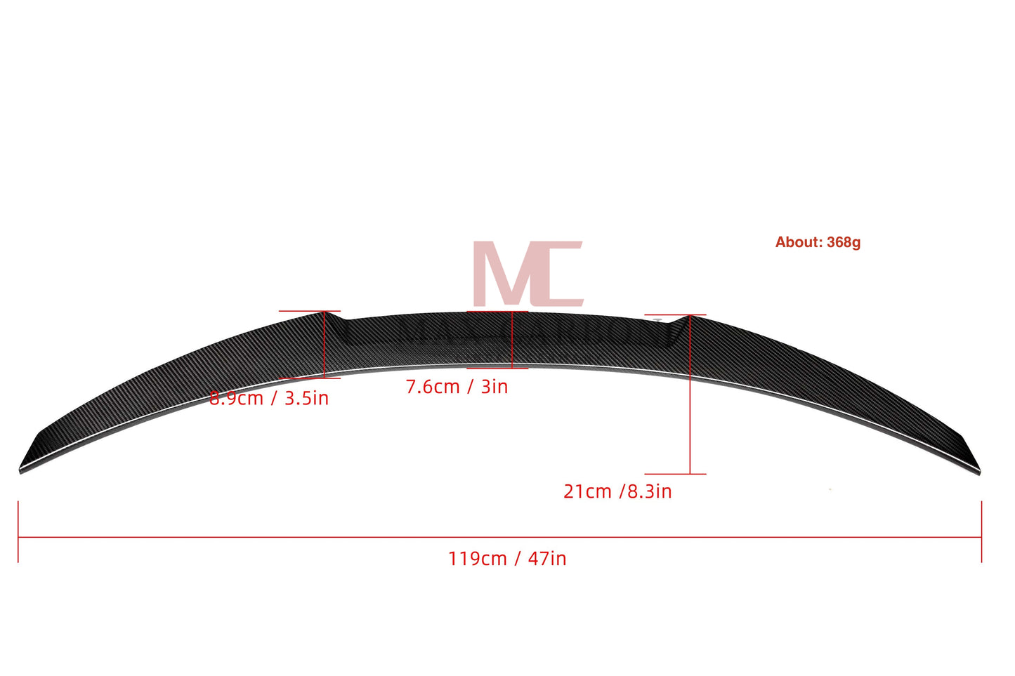 MAX CARBON Performance Sport spoiler lip rear spoiler for BMW 4 Series F32