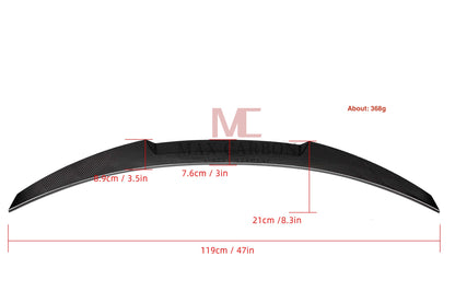 MAX CARBON Performance Sport spoiler lip rear spoiler for BMW 4 Series F32
