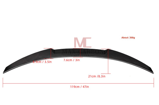 MAX CARBON Performance Sport spoiler lip rear spoiler for BMW 4 Series F32