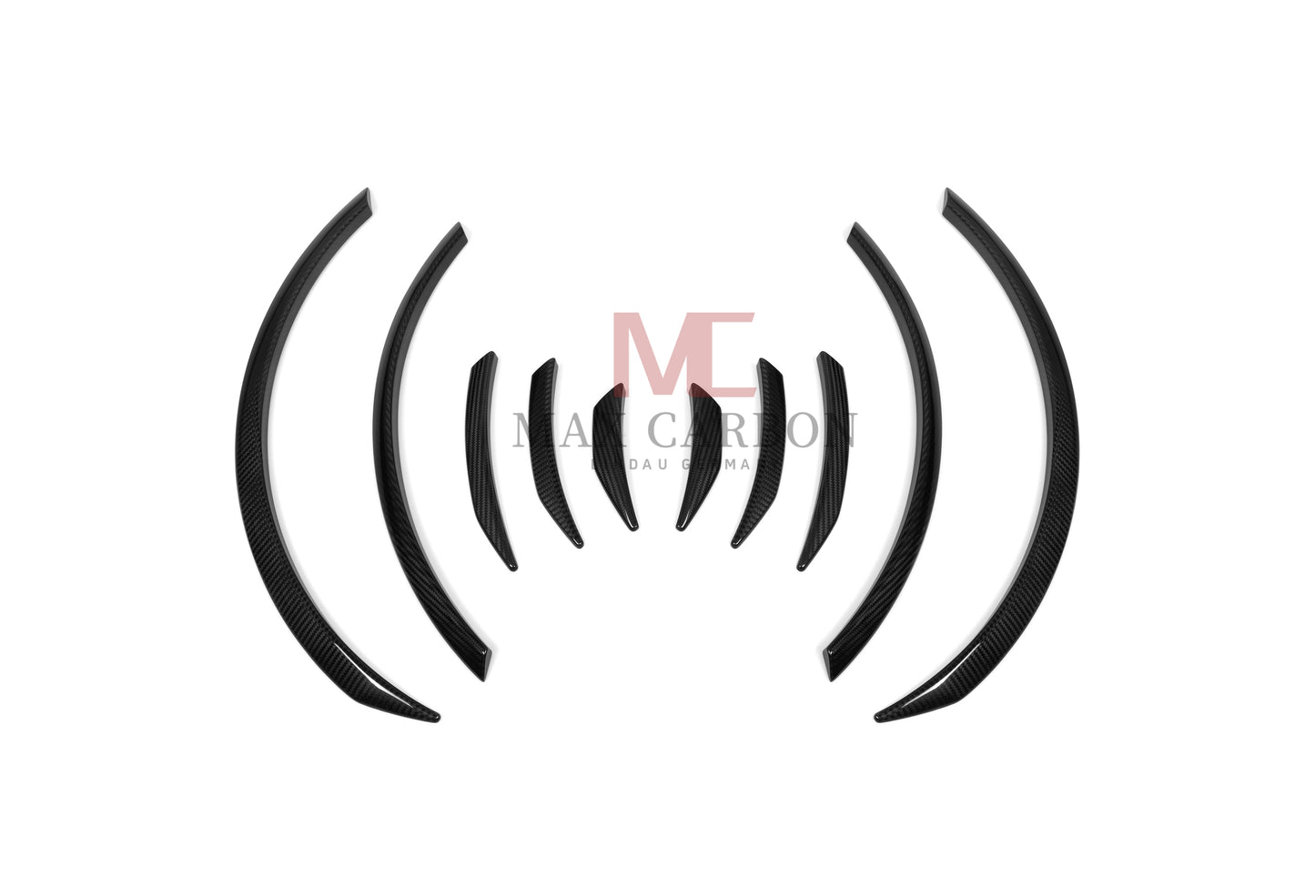 Enjoliveurs de préparation de passage de roue MC MAX CARBON Performance Dry Carbon pour BMW Série 4 G26 tous modèles 