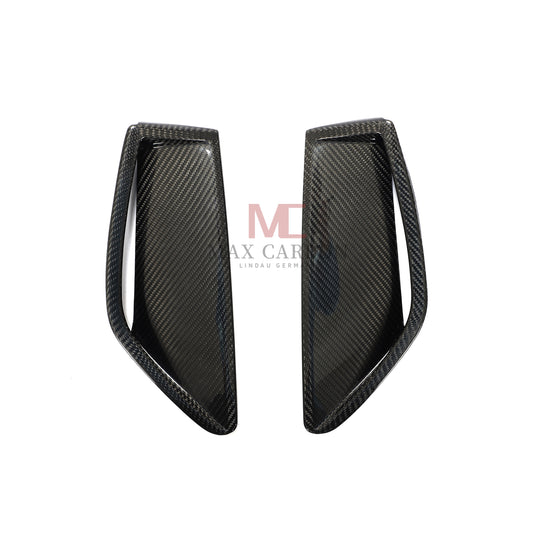 MC MAX CARBON Performance Fiber Front Bumper Scoop Trims for Audi RS6 Avant Wagon 