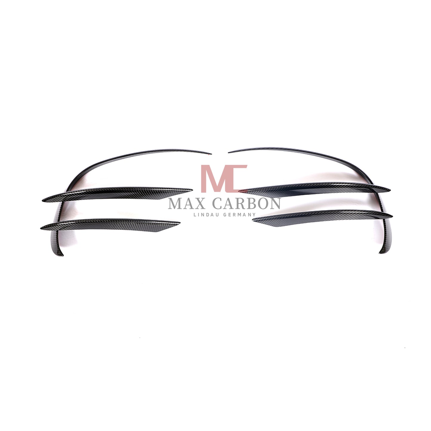 MC MAX CARBON Performance W205 C205 A205 S205 Front Bumper Canards for Mercedes Benz C Class Sport 