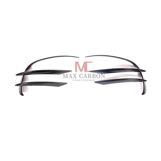 MC MAX CARBON Performance W205 C205 A205 S205 Front Bumper Canards for Mercedes Benz C Class Sport 