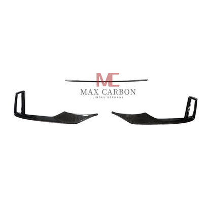MC Performance Dry Carbon Fiber Front Bumper Scoop Trims for Audi RS3 8V 