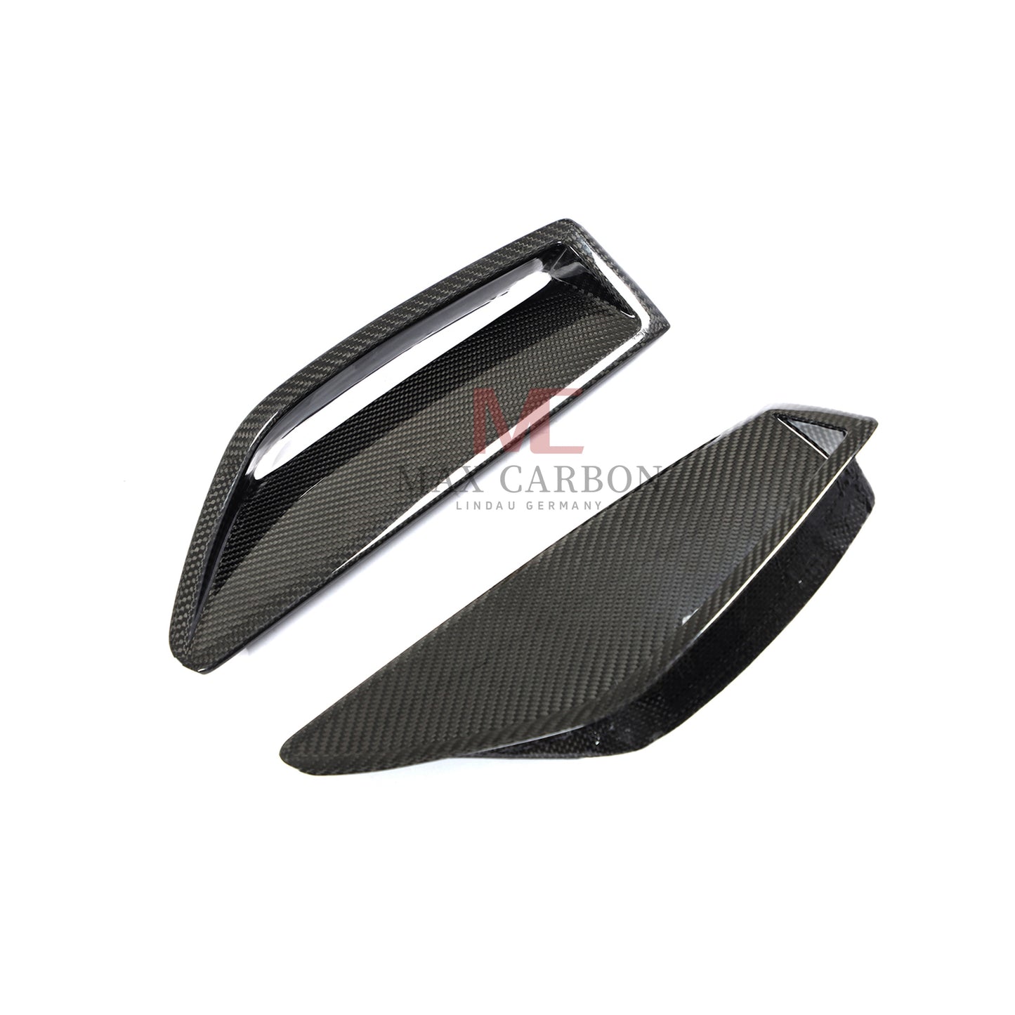MC MAX CARBON Performance Fiber Front Bumper Scoop Trims for Audi RS6 Avant Wagon 