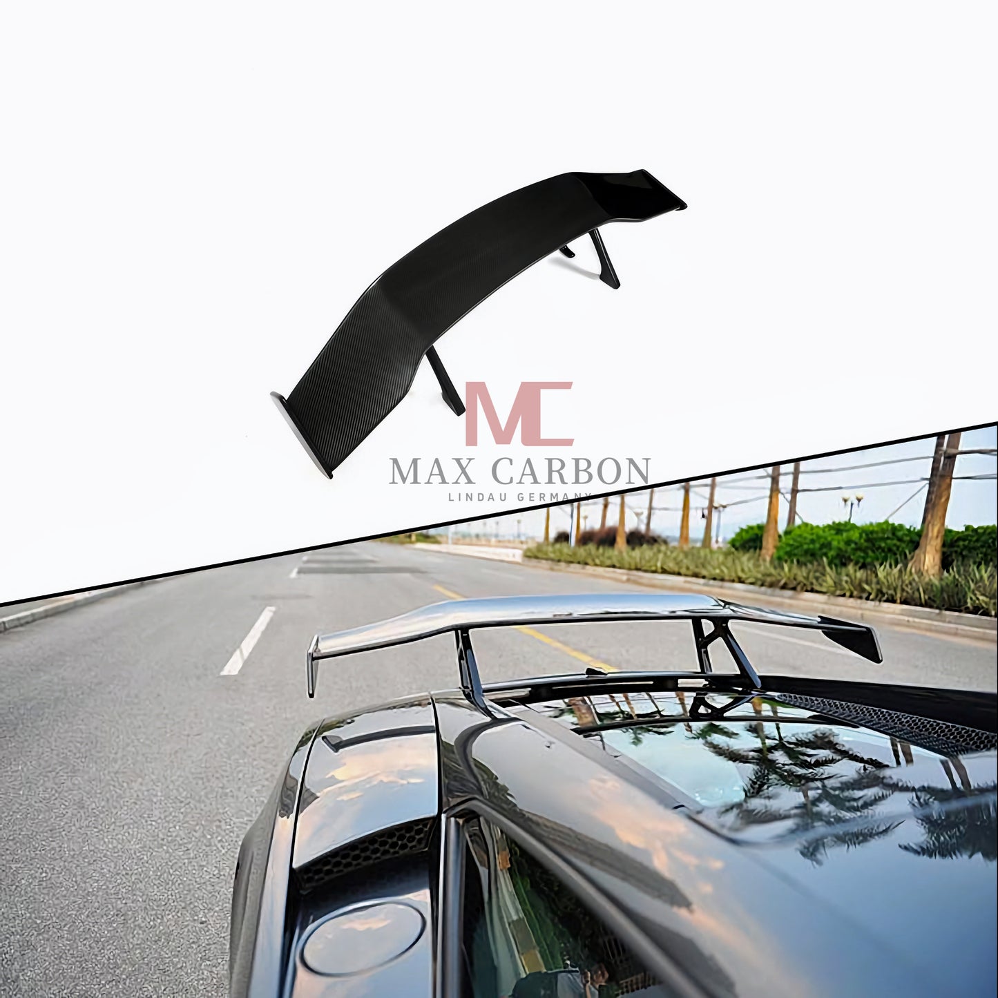 MC MAX CARBON DRY CARBON Performance rear wing spoiler suitable for Lamborghini Gallardo LP550 LP560 LP570 