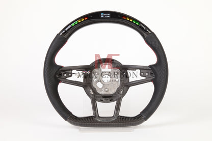 MC MAX CARBON Performance Dry Carbon Smart Steering Wheel LED Sport for Audi R8 4S