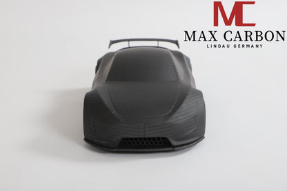 MAX CARBON Lifestyle Real Carbon Forged Carbon Hybrid Carbon Model Car made of Dry Carbon Prepreg 1:18 Sports Car Design Model Car
