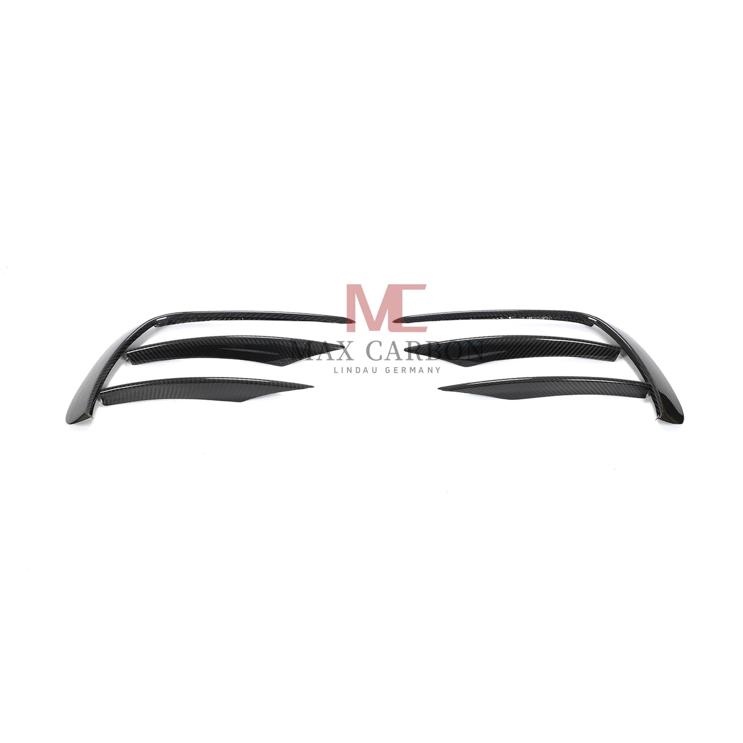 MC Performance 6PCS Carbon Front Bumper Canards for Mercedes Benz E Class W213 S213 E300 E350 E400 E450