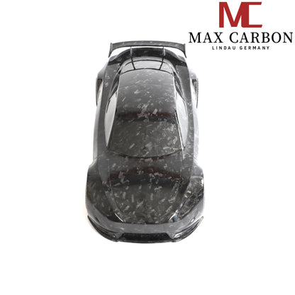 MAX CARBON Lifestyle Real Carbon Forged Carbon Hybrid Carbon Model Car made of Dry Carbon Prepreg 1:18 Sports Car Design Model Car