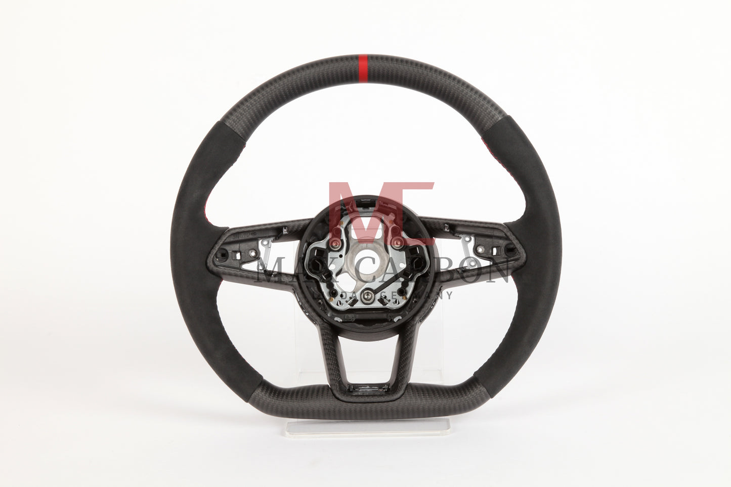 MC MAX CARBON Performance Dry Matt Carbon Steering Wheel with Clasp Replacement for Audi R8 4S