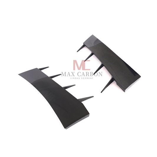 MC MAX CARBON DRY CARBON Prepreg For Audi R8 Carbon Front Bumper Canards AERO FLAPS AUDI R8 4S before LCI 