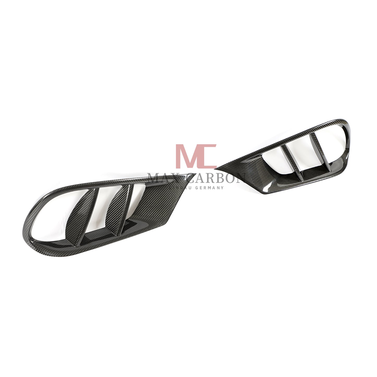 MC Performance for Mercedes Benz E Class W212 S212 Carbon Fiber Front Bumper Vent Trims