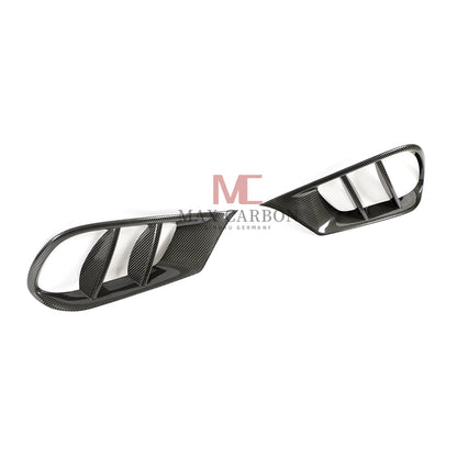 MC Performance for Mercedes Benz E Class W212 S212 Carbon Fiber Front Bumper Vent Trims
