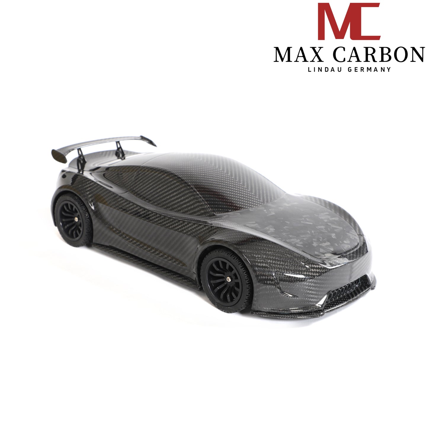 MAX CARBON Lifestyle Real Carbon Forged Carbon Hybrid Carbon Model Car made of Dry Carbon Prepreg 1:18 Sports Car Design Model Car