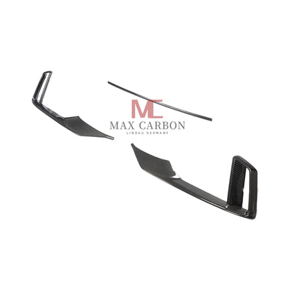 MC Performance Dry Carbon Fiber Front Bumper Scoop Trims for Audi RS3 8V 