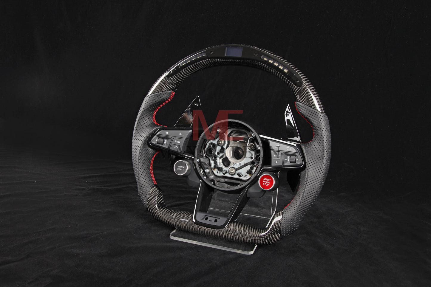 MC MAX CARBON Performance Dry Carbon Smart Steering Wheel LED Sport for Audi R8 4S