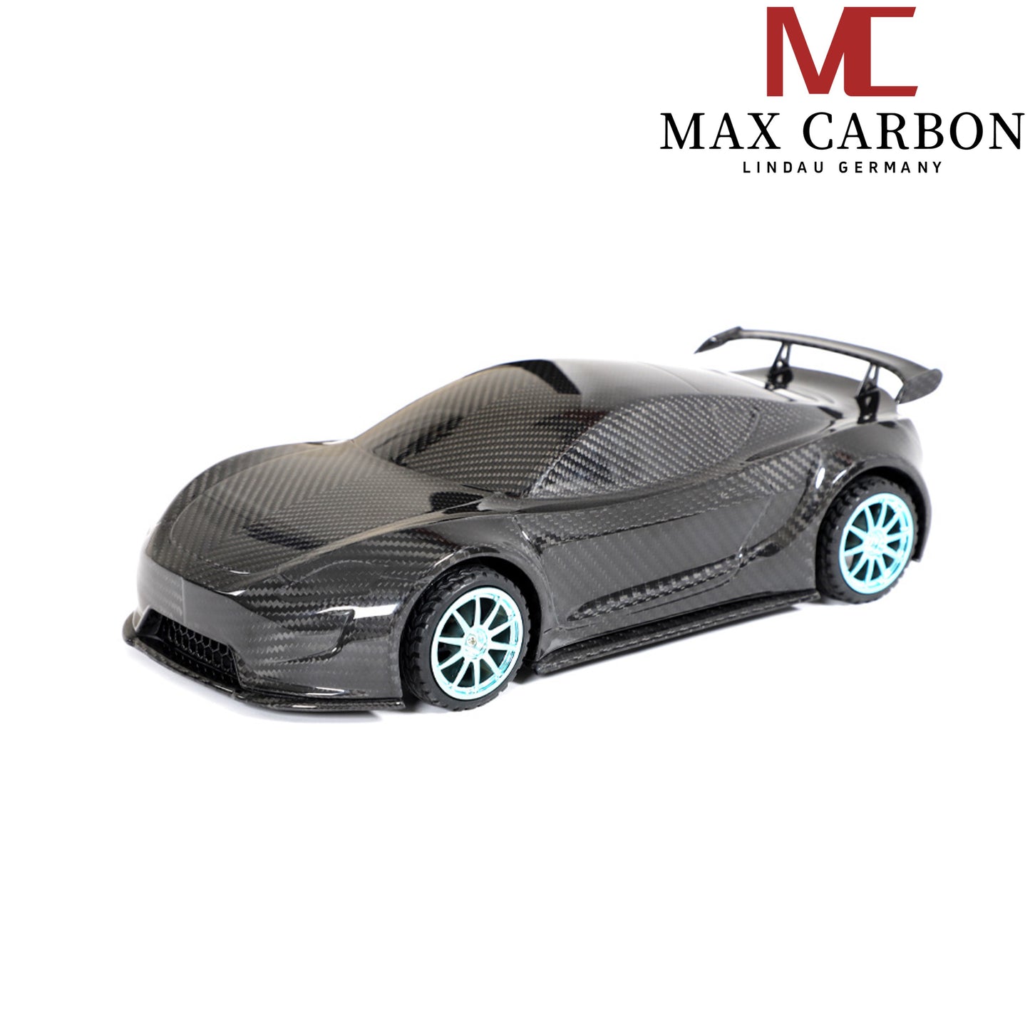 MAX CARBON Lifestyle Real Carbon Forged Carbon Hybrid Carbon Model Car made of Dry Carbon Prepreg 1:18 Sports Car Design Model Car
